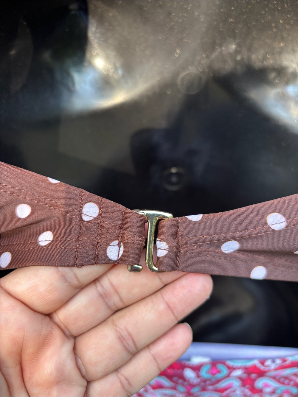 Time and Tru Brown Polka Dot Bikini Top - Picture 4 of 11